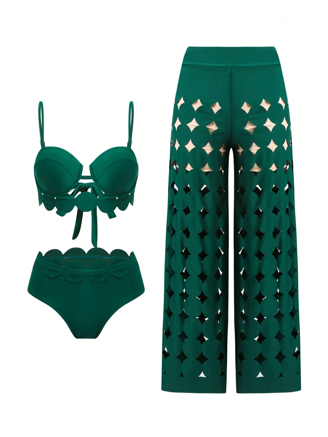 Set bikini SHEIN, verde