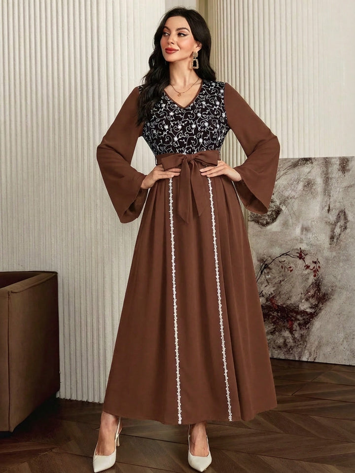 Rochie maxi SHEIN, maro
