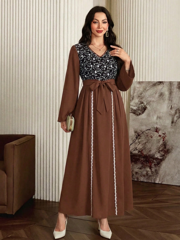 Rochie maxi SHEIN, maro
