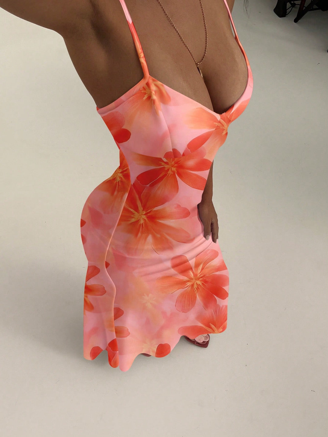Rochie maxi SHEIN, mix culori