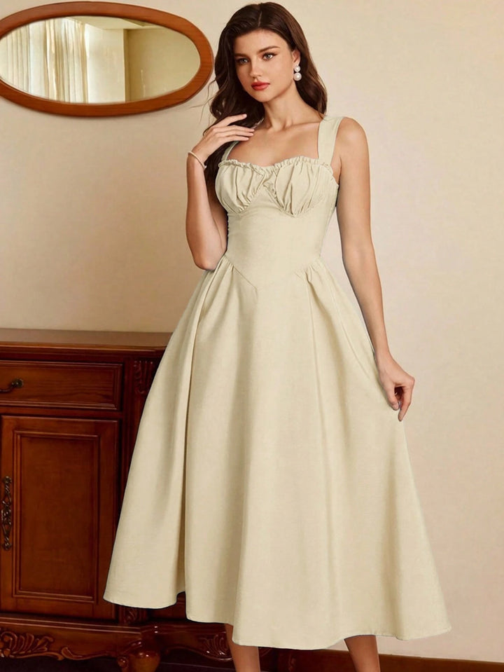 Rochie midi SHEIN, crem