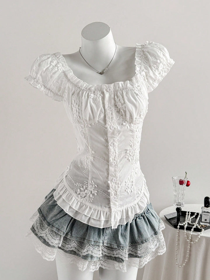 Top SHEIN, alb