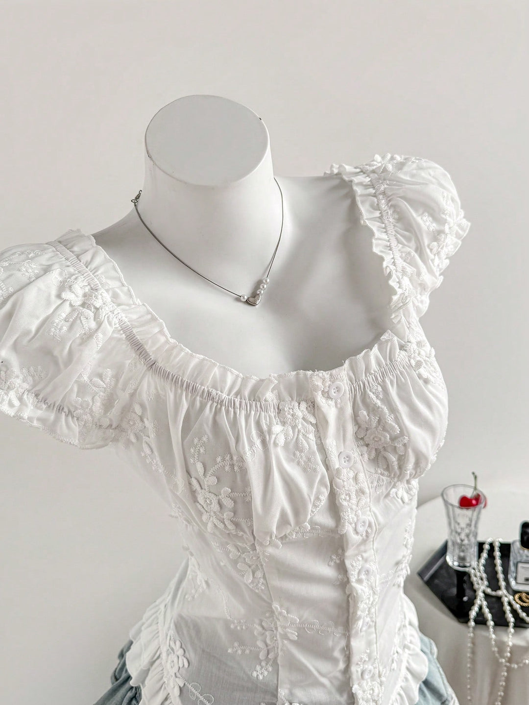 Top SHEIN, alb