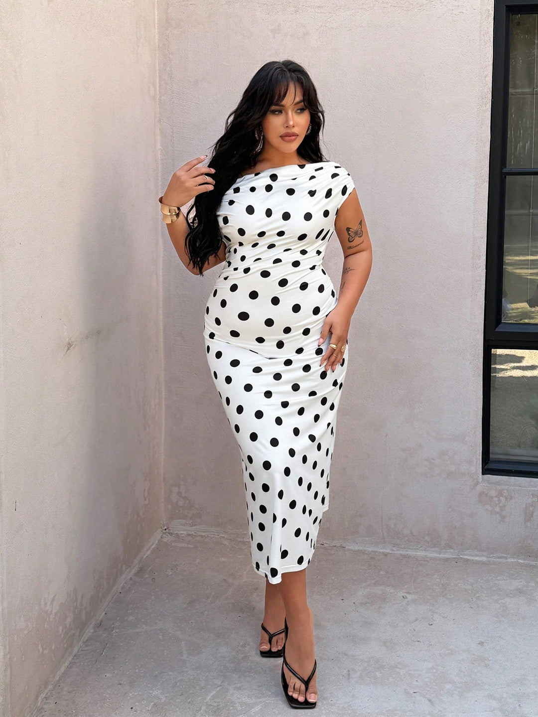 Rochie maxi SHEIN, alb