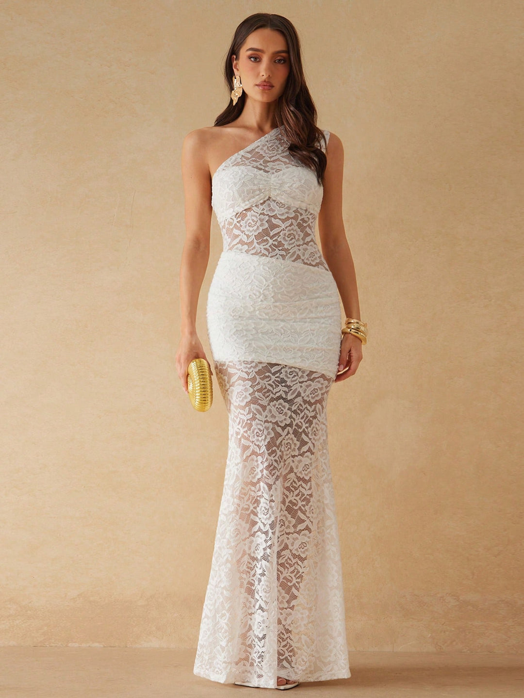 Rochie maxi SHEIN, alb