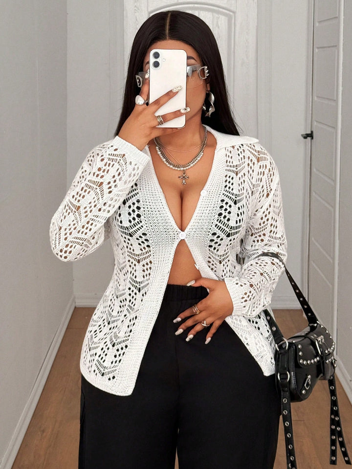 Cardigan SHEIN, alb