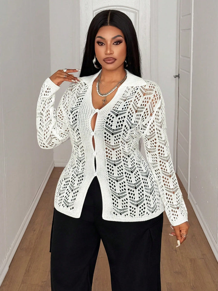 Cardigan SHEIN, alb