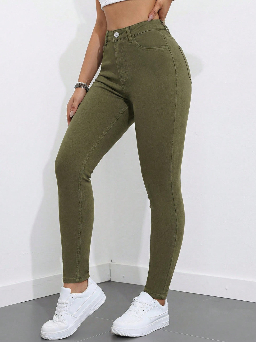 Jeans SHEIN, kaki