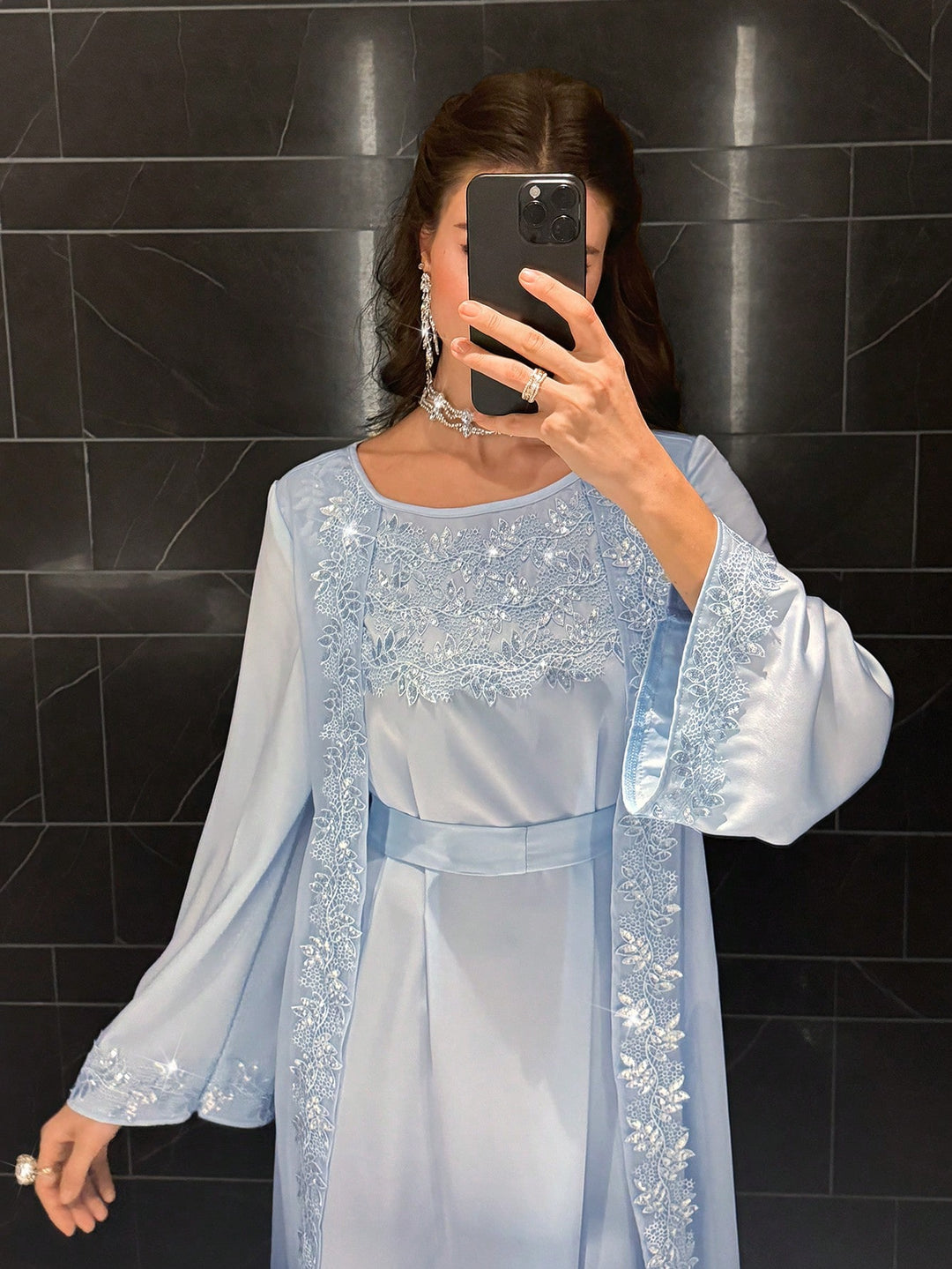 Rochie maxi SHEIN, albastru