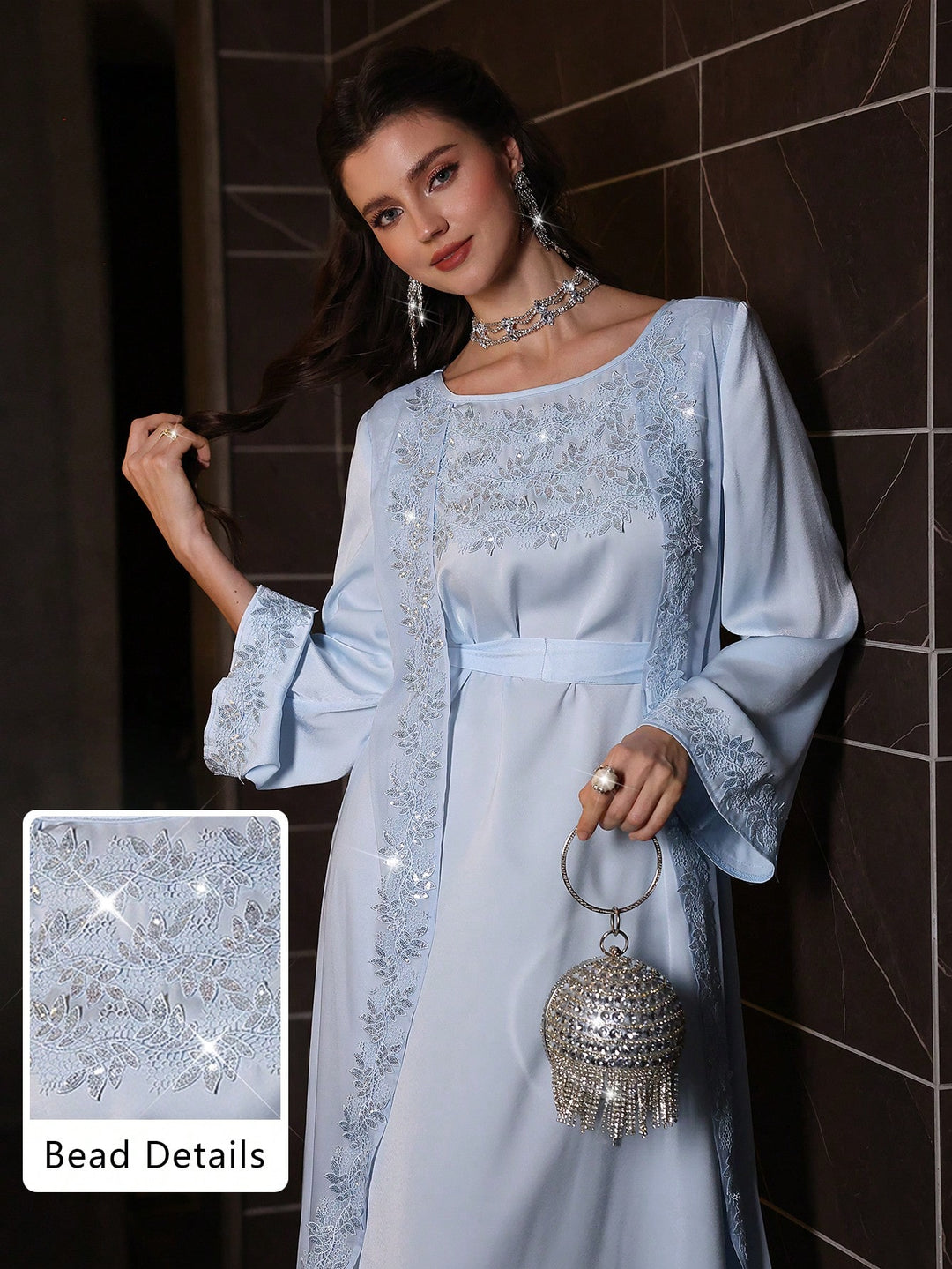 Rochie maxi SHEIN, albastru