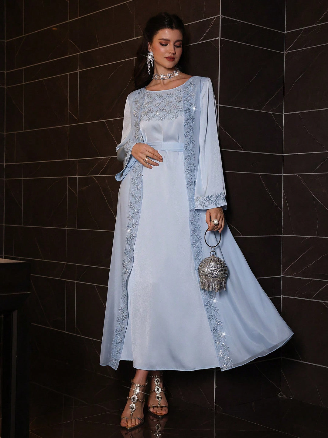 Rochie maxi SHEIN, albastru