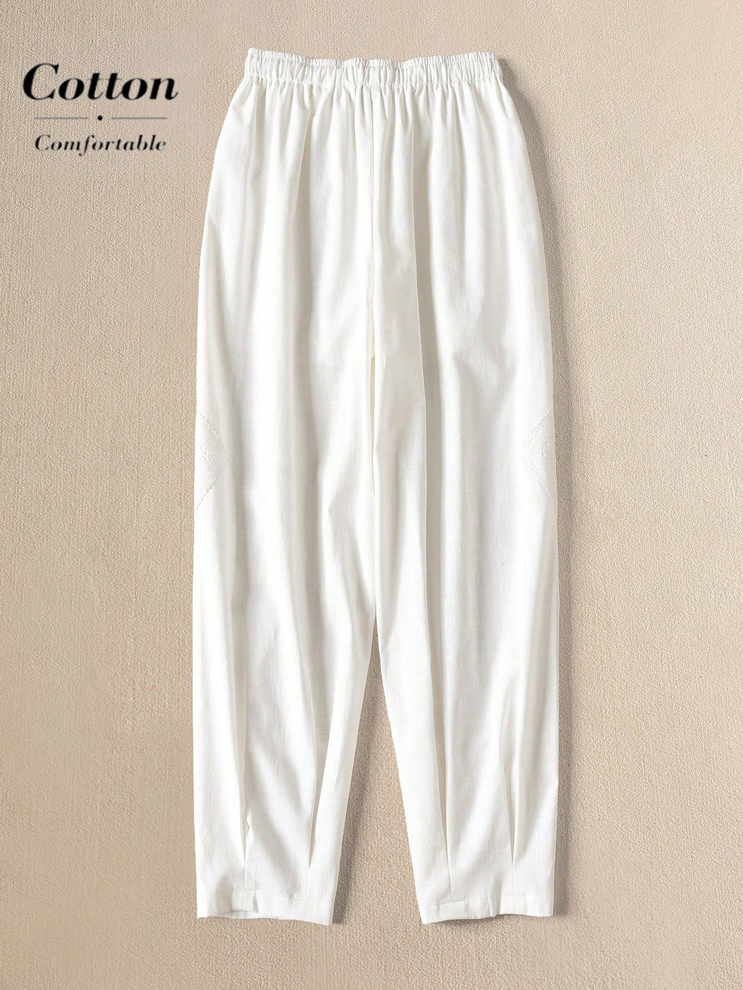Pantaloni SHEIN, alb