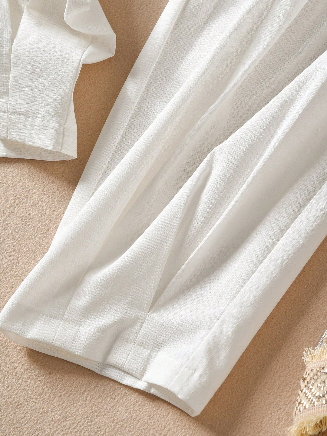Pantaloni SHEIN, alb
