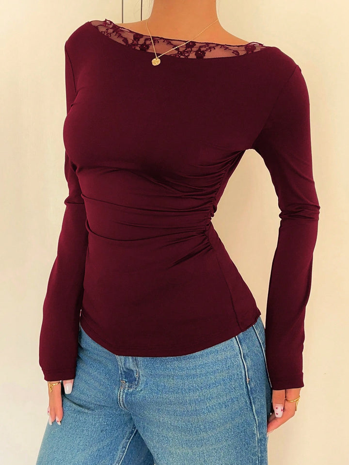 Tricou SHEIN, vișiniu