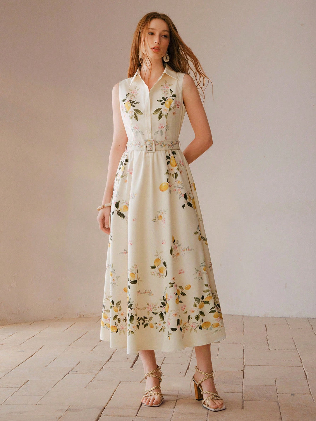 Rochie maxi SHEIN, portocaliu