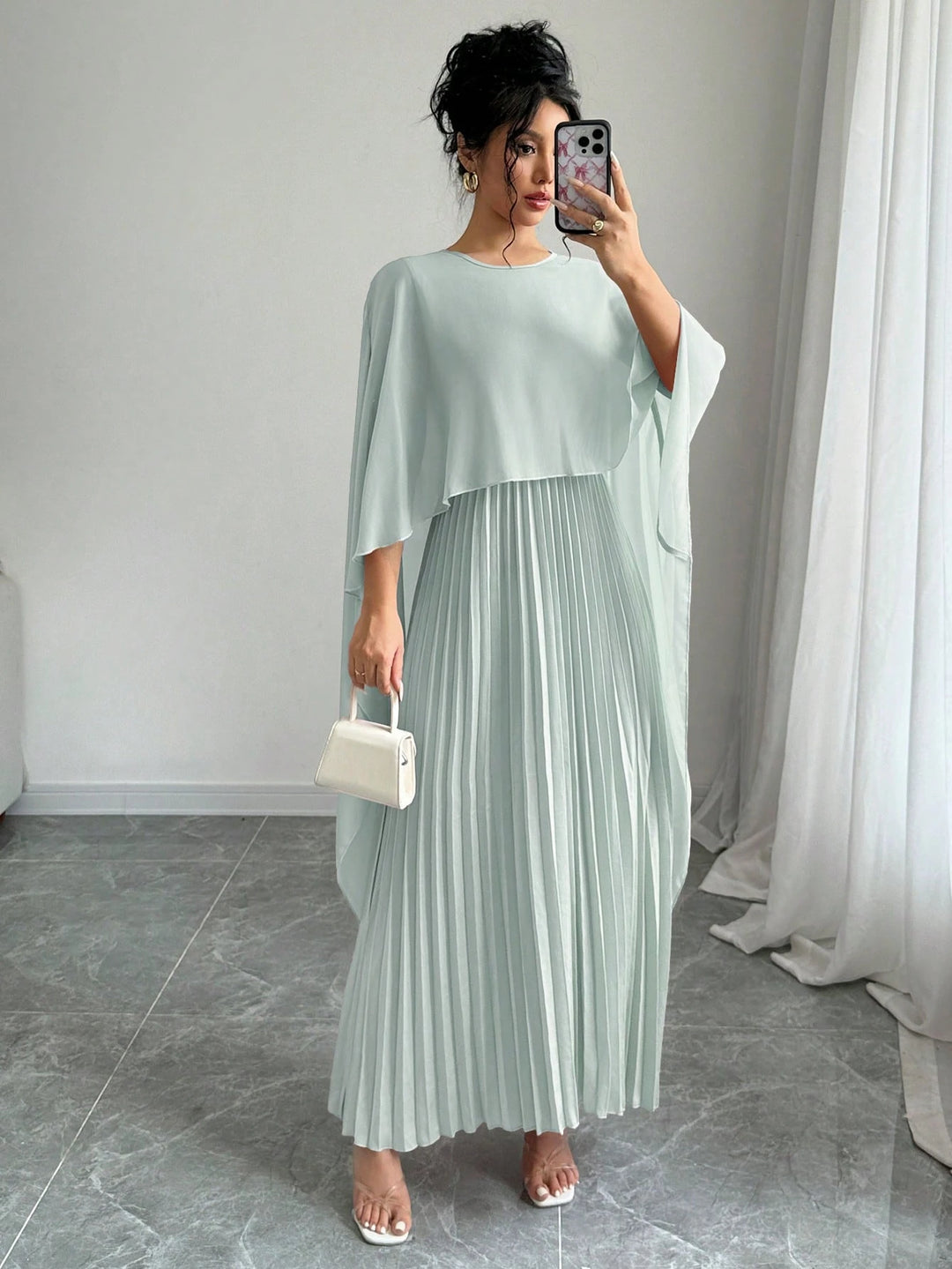 Rochie maxi SHEIN, verde