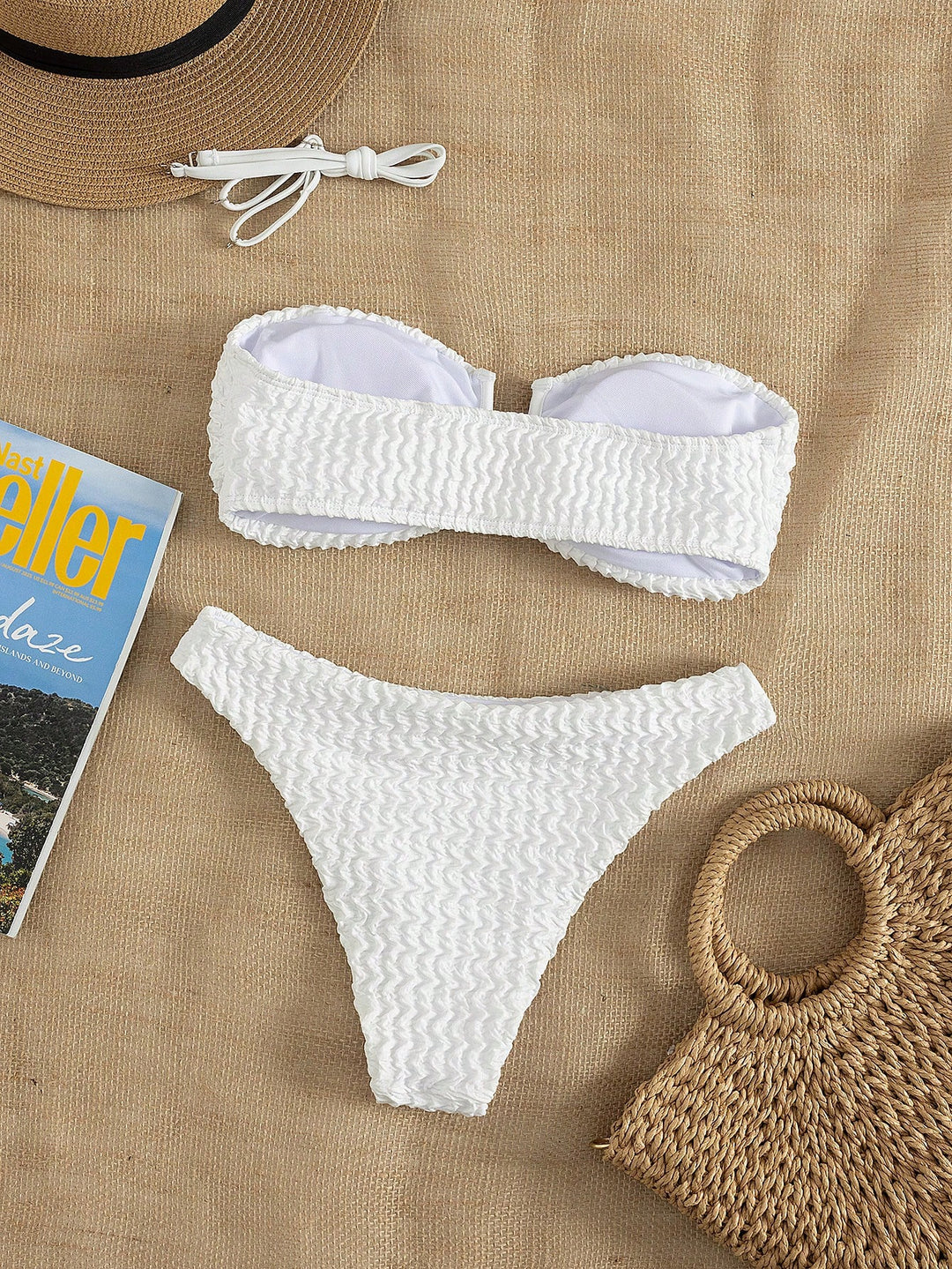 Set bikini SHEIN, alb