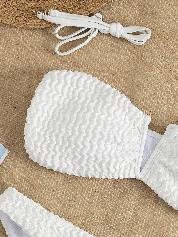 Set bikini SHEIN, alb