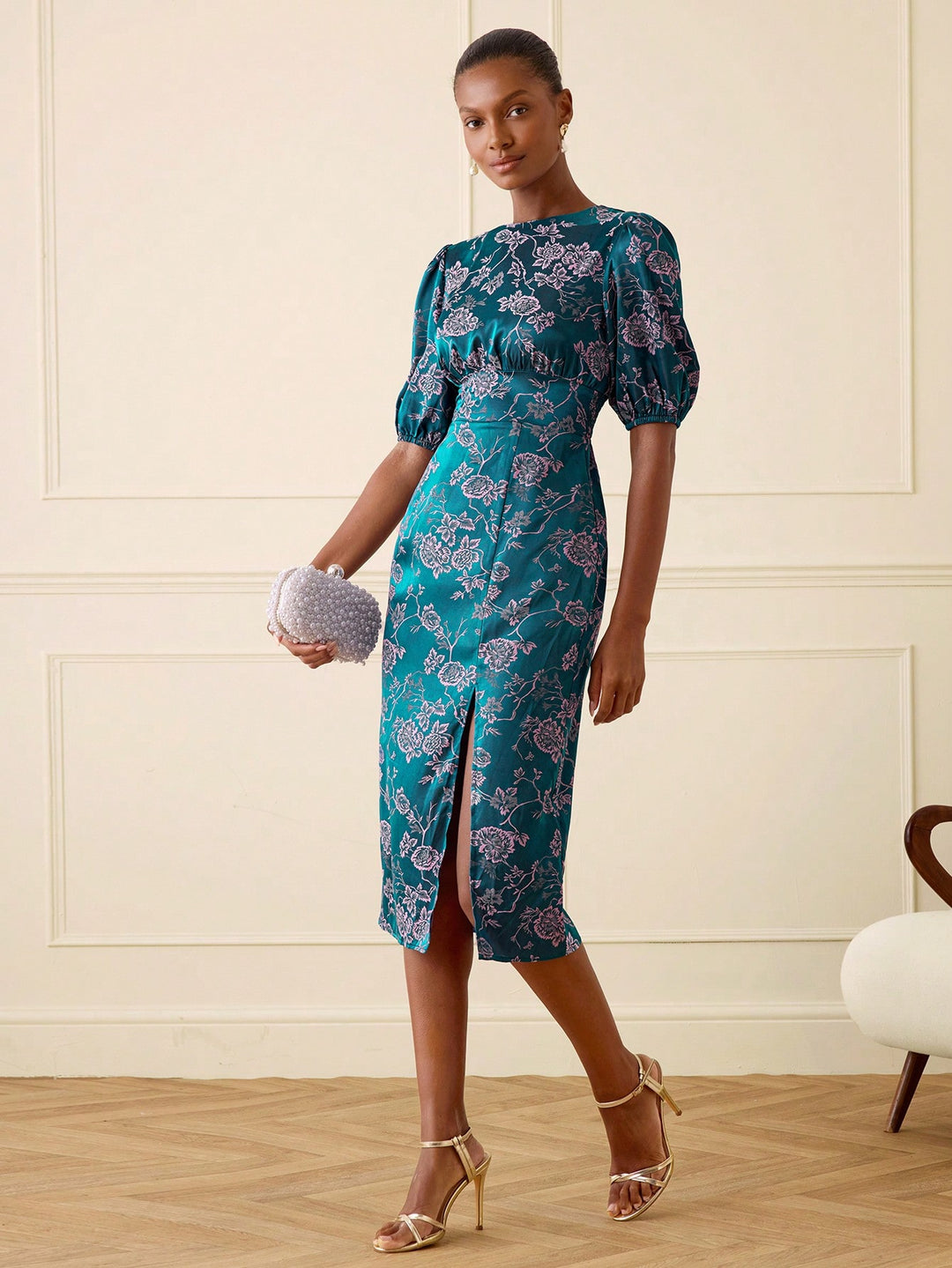 Rochie midi SHEIN, albastru