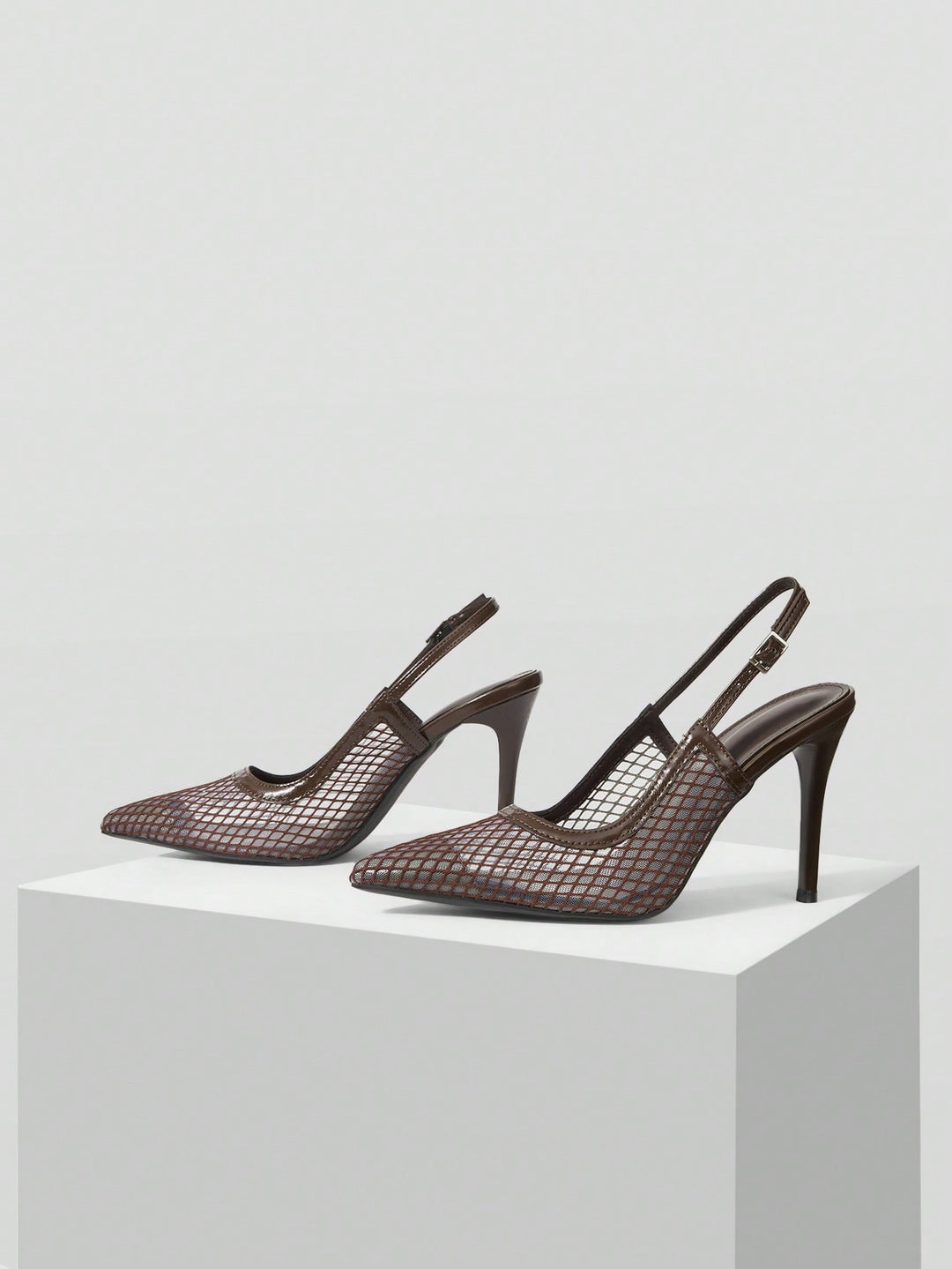 Pantofi cu toc SHEIN, maro