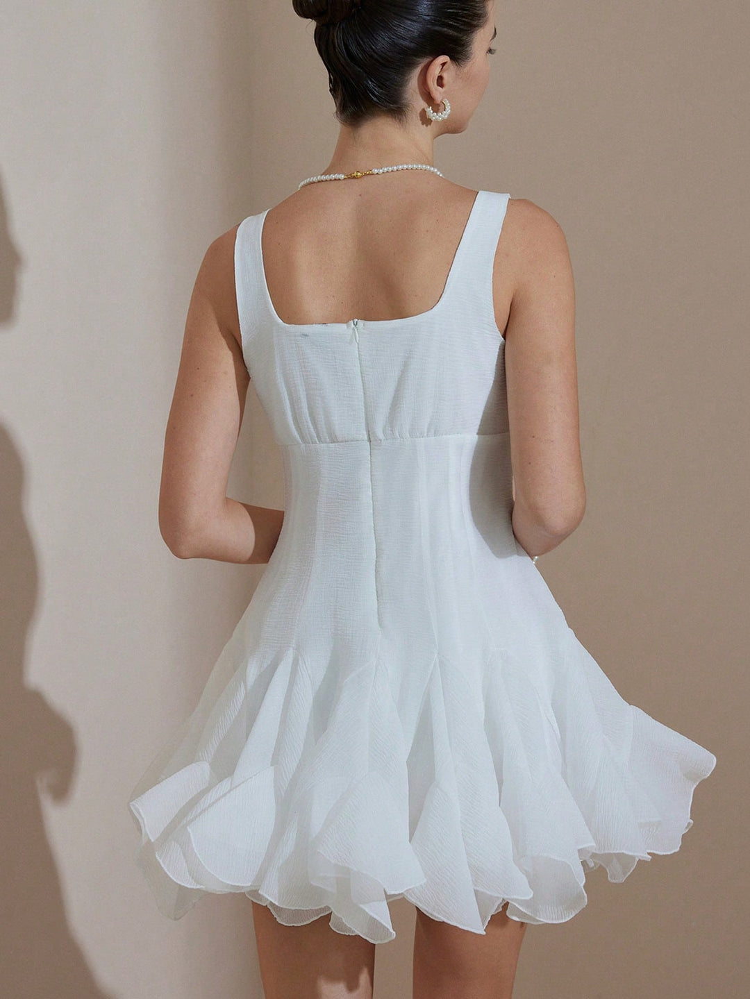 Rochie midi SHEIN, alb