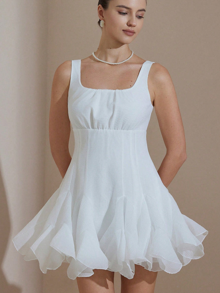 Rochie midi SHEIN, alb