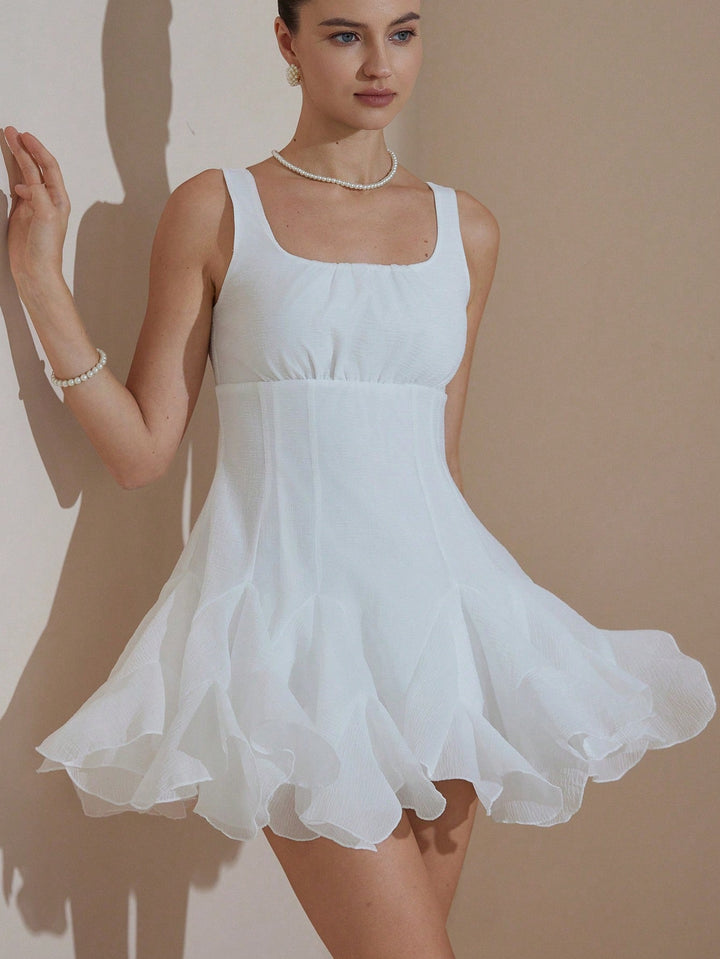 Rochie midi SHEIN, alb