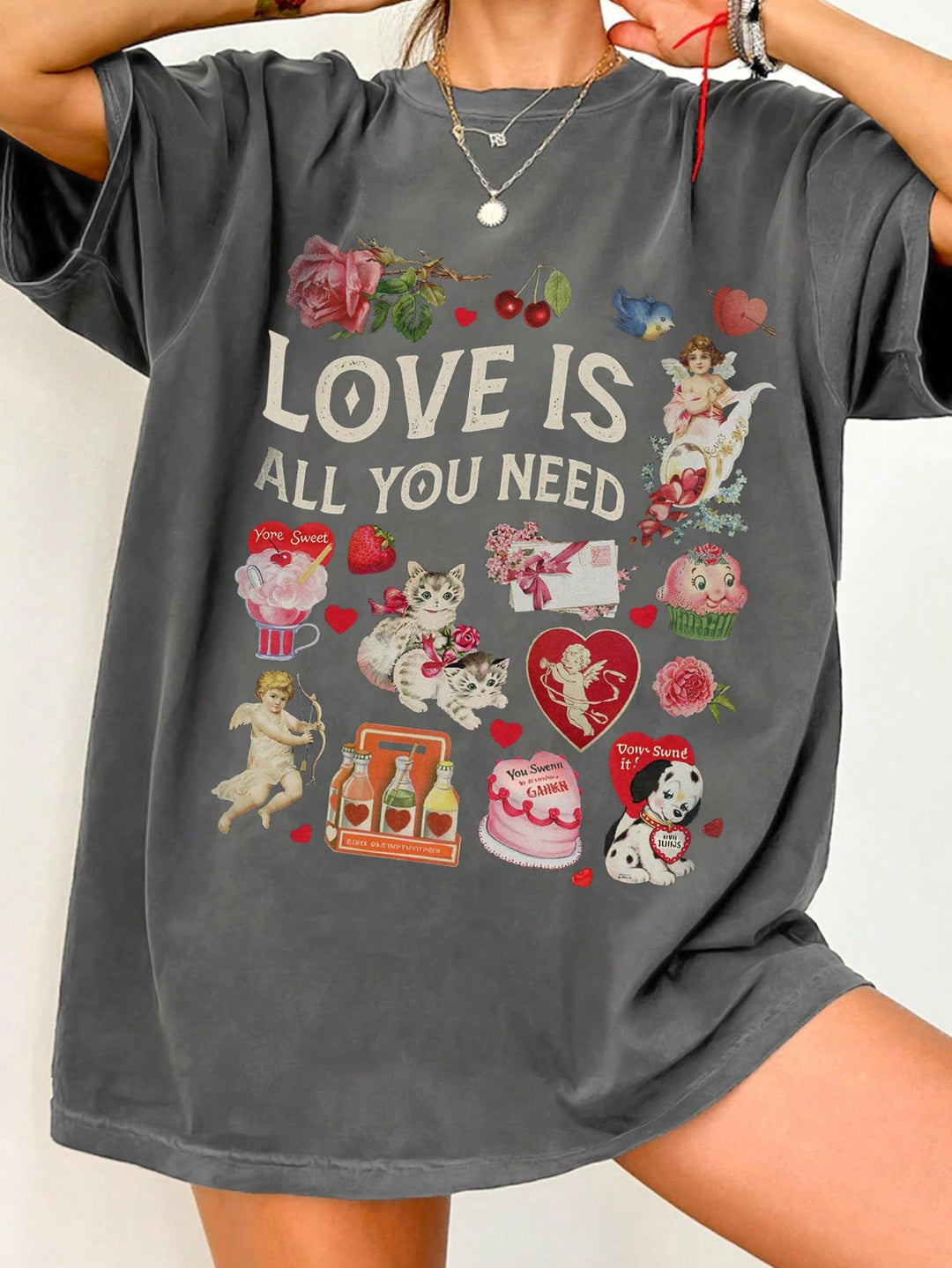 Tricou SHEIN, gri