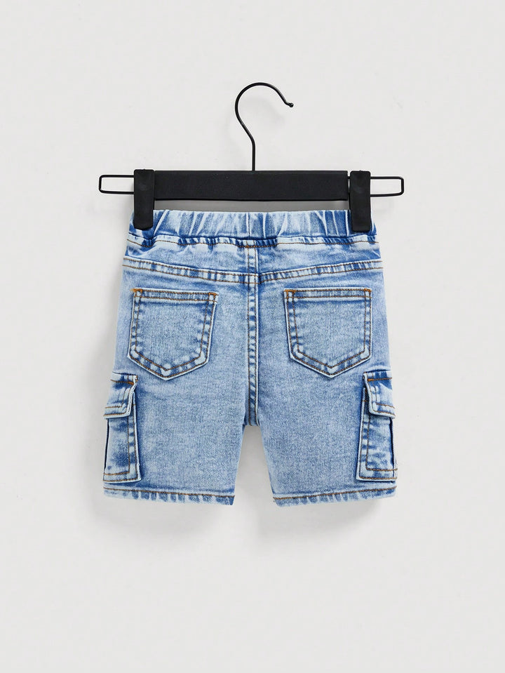 Pantalon scurt SHEIN, albastru