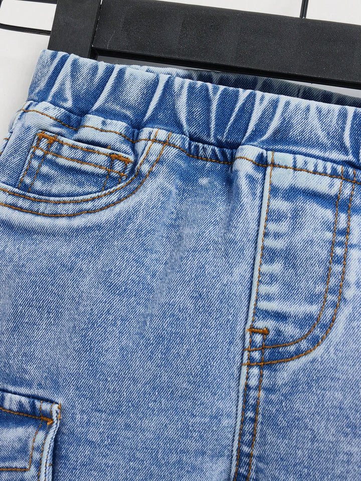 Șorturi din denim SHEIN, albastru
