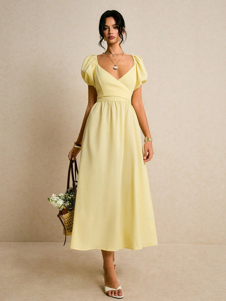 Rochie midi SHEIN, galben