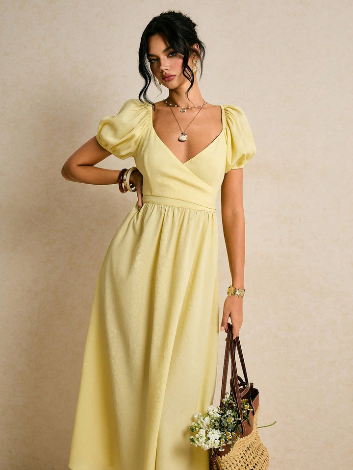 Rochie midi SHEIN, galben