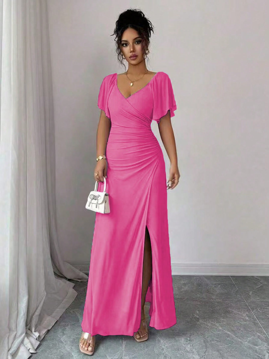 Rochie maxi SHEIN, roz