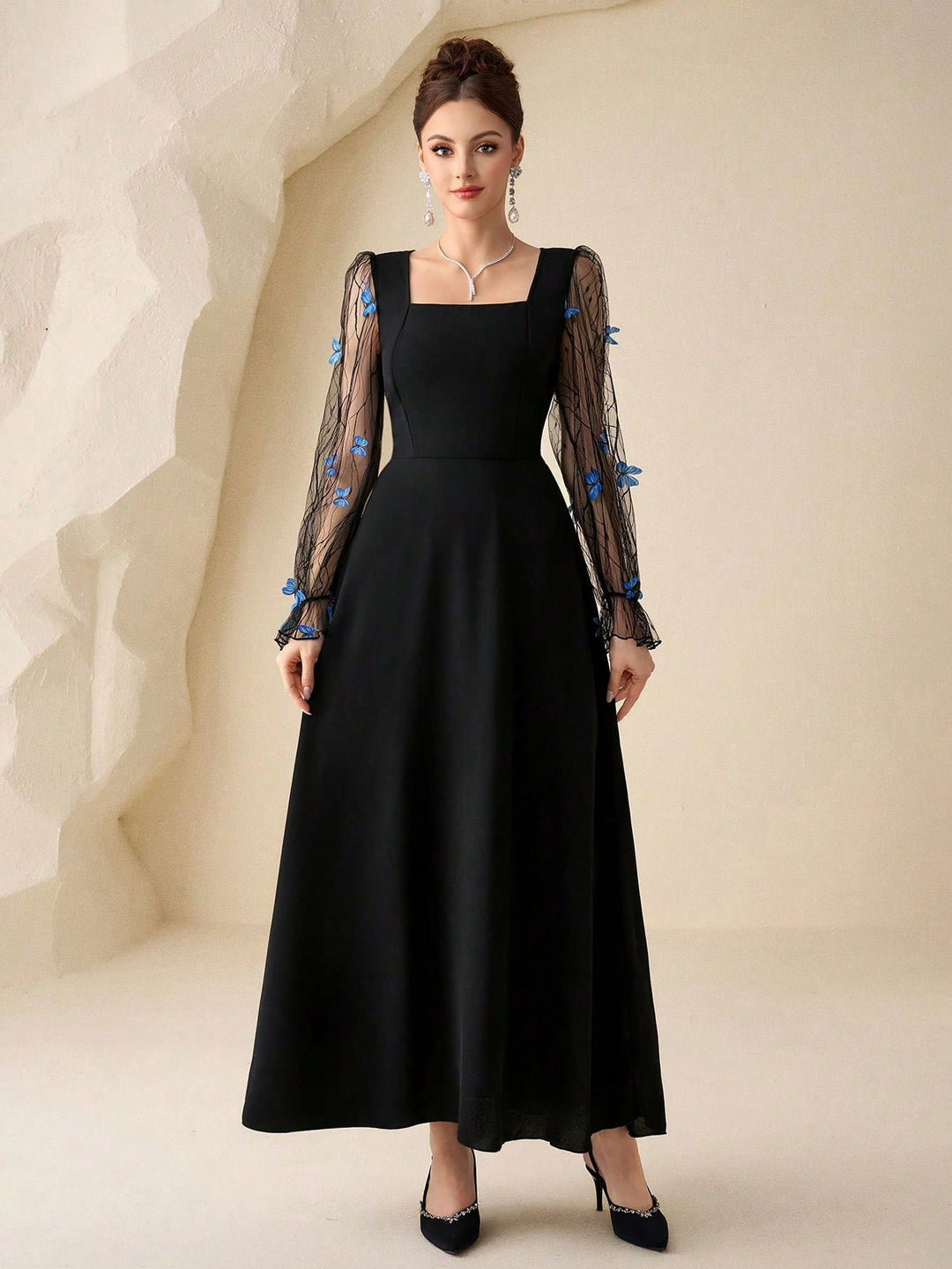Rochie maxi SHEIN, negru