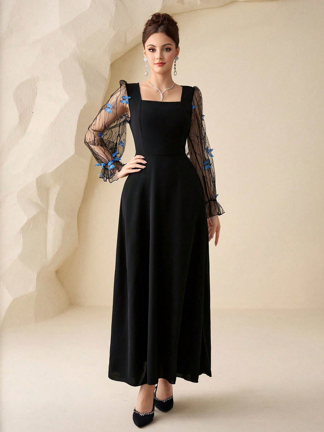 Rochie maxi SHEIN, negru