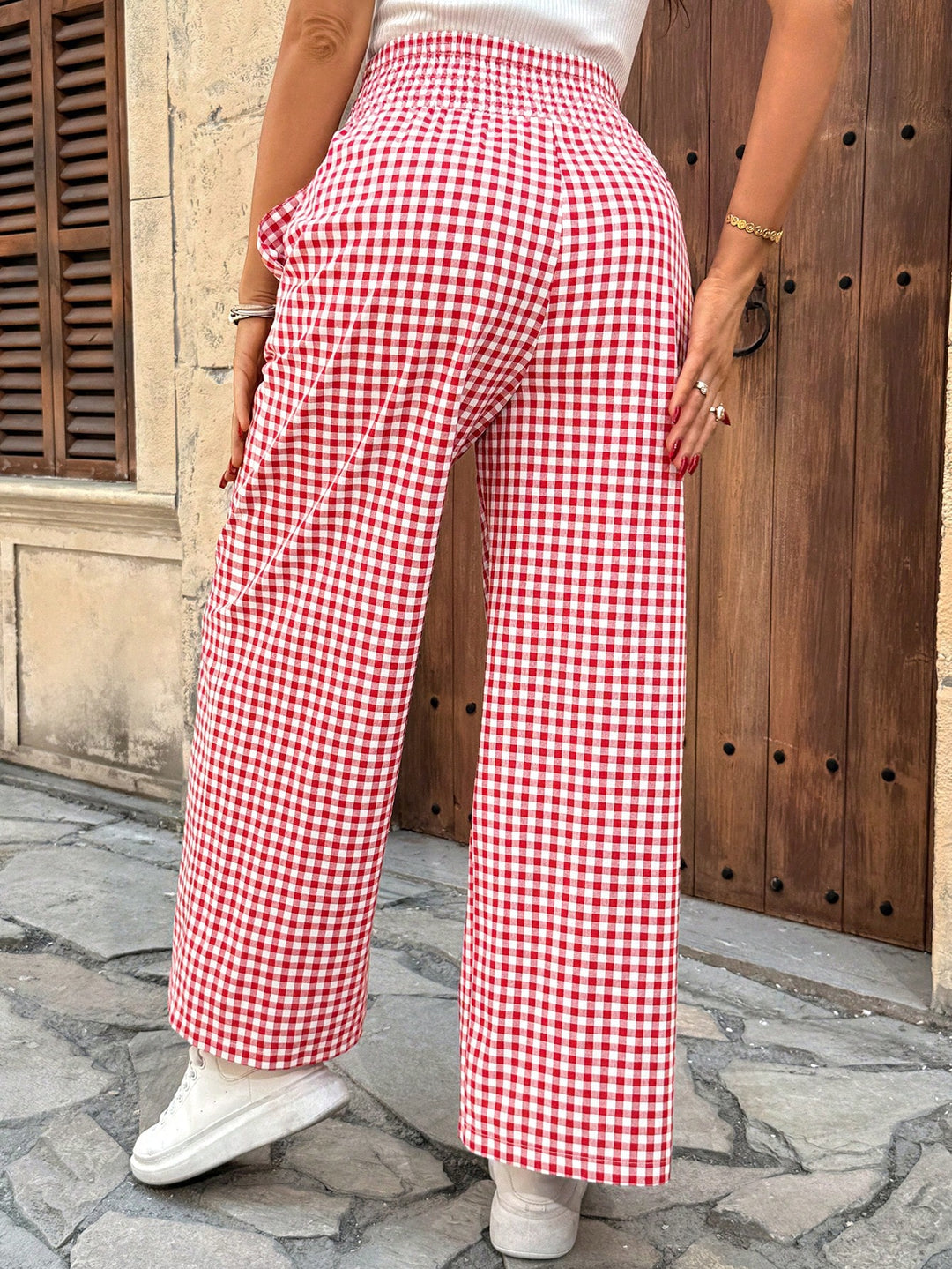 SHEIN nadrág, piros