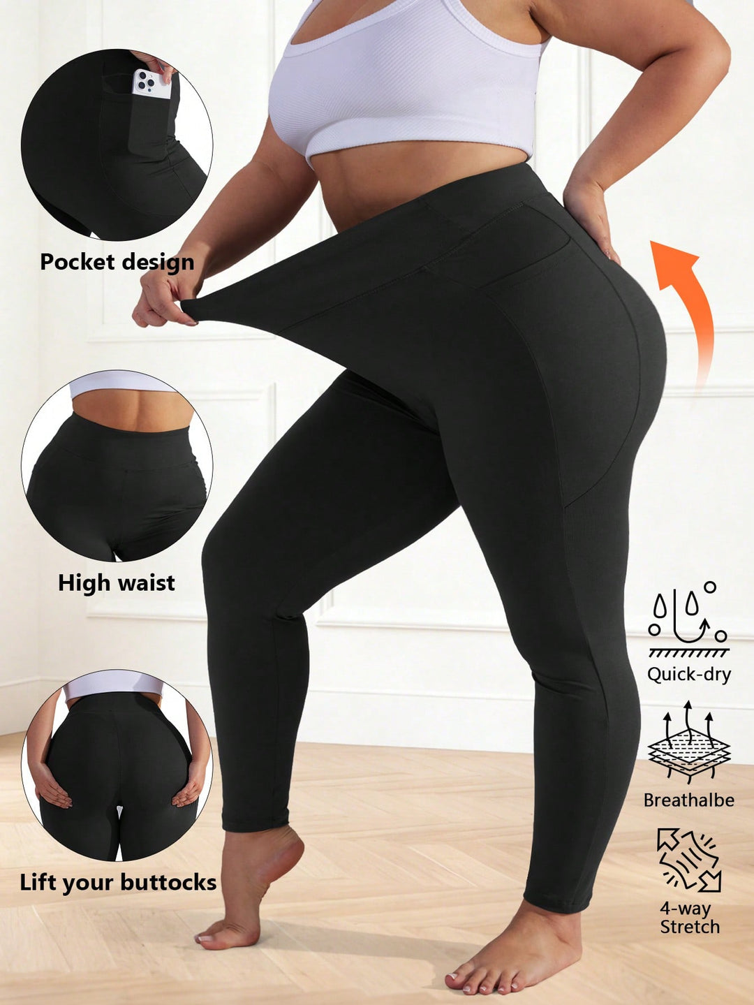 Colanti SHEIN, negru