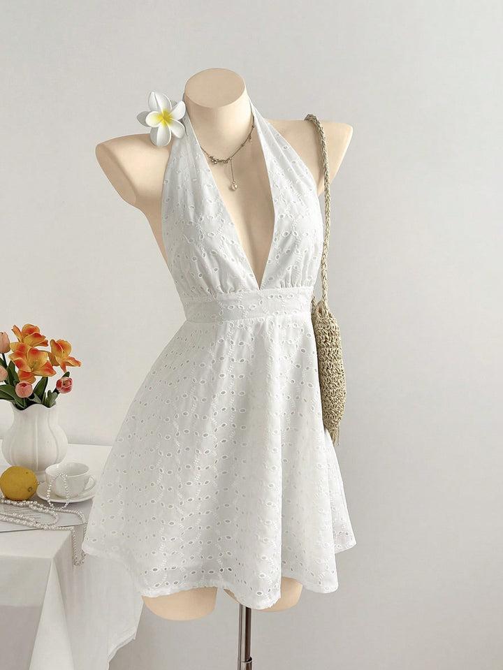 Rochie midi SHEIN, alb
