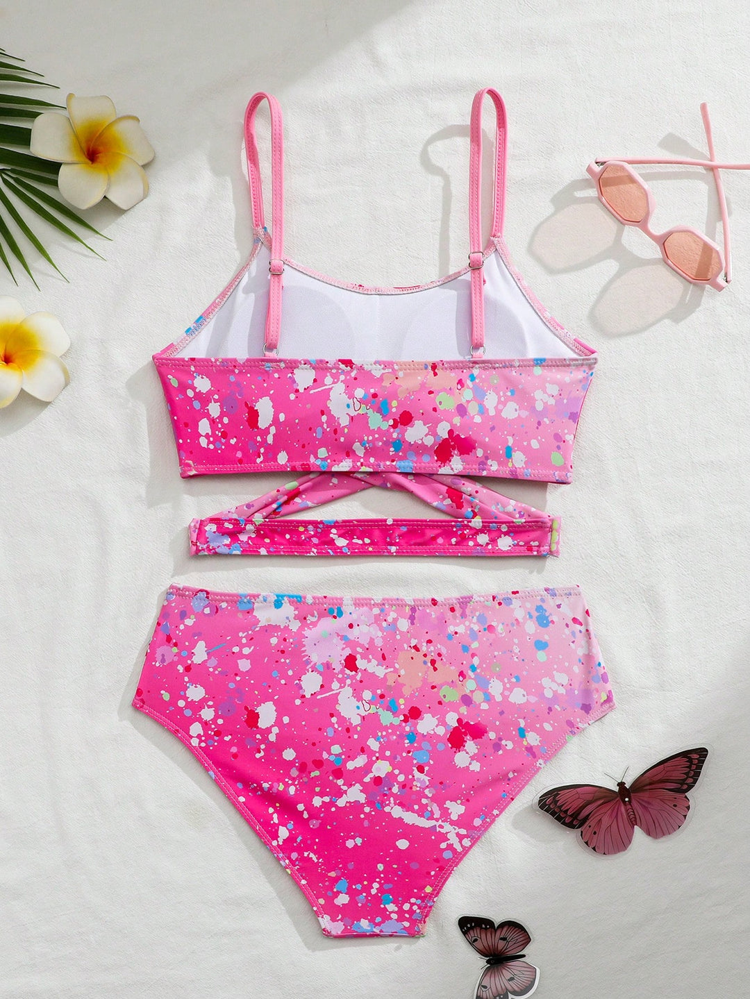 Costum de baie SHEIN, roz