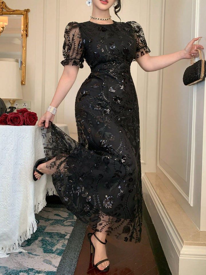 Rochie maxi SHEIN, negru