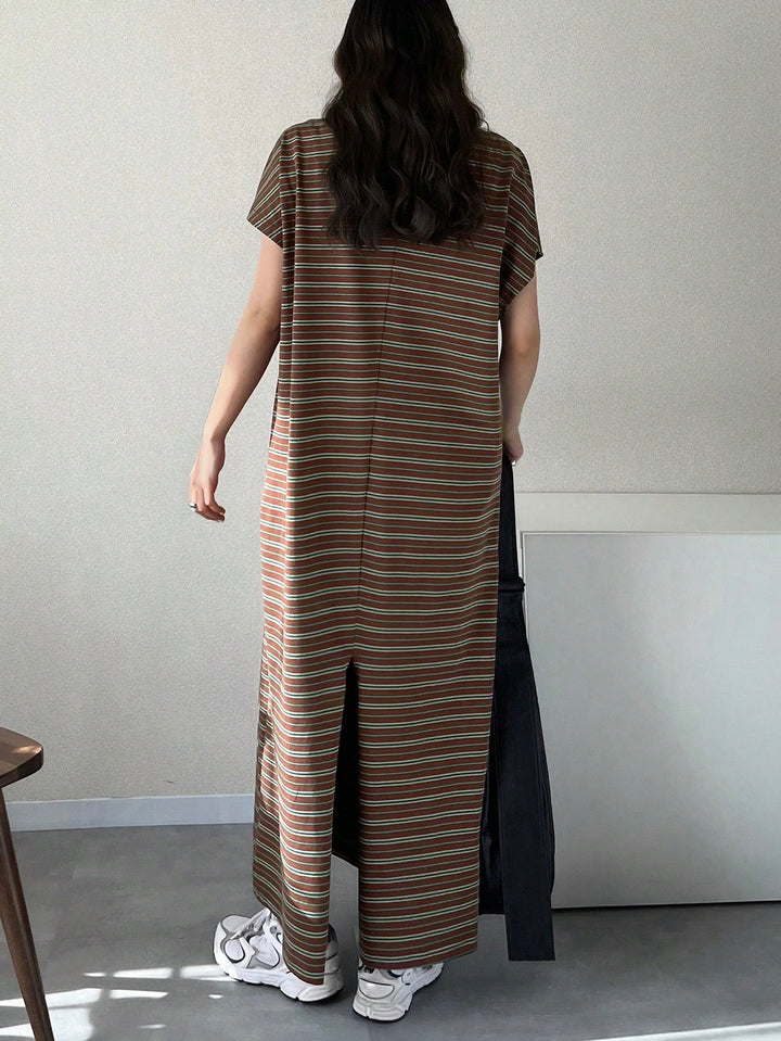 Rochie maxi SHEIN, maro