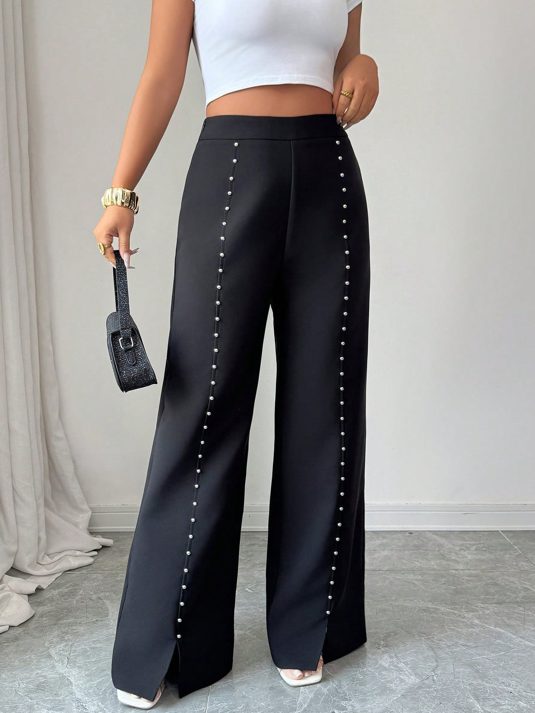 Pantaloni SHEIN, negru