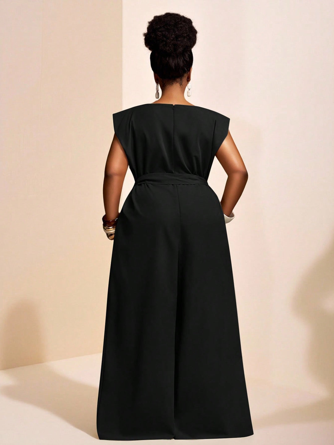 SHEIN hosszú jumpsuit, fekete