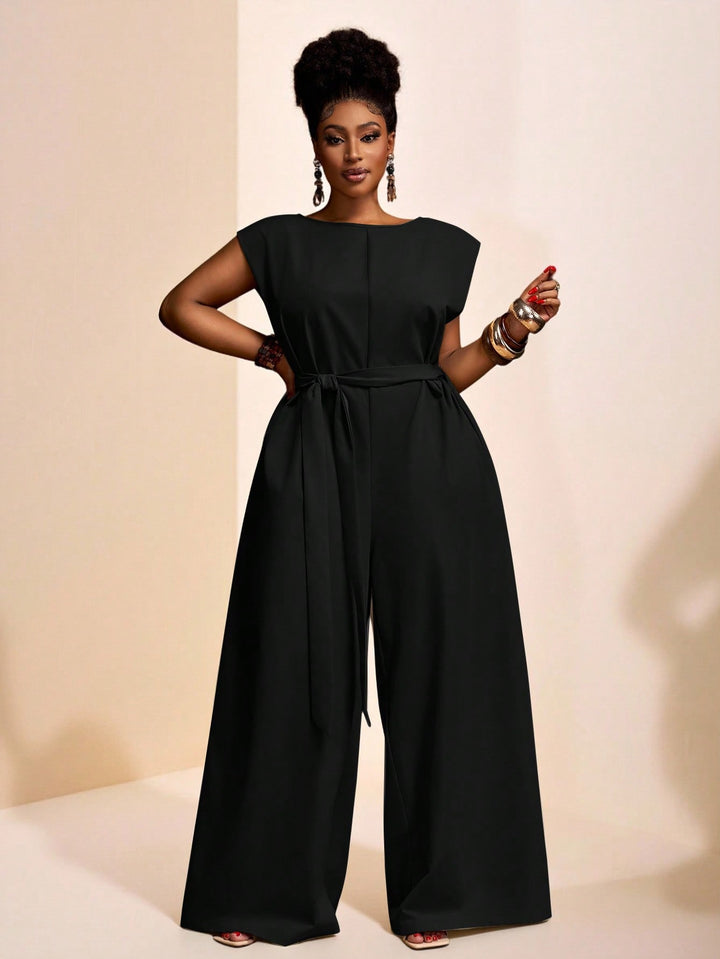SHEIN hosszú jumpsuit, fekete