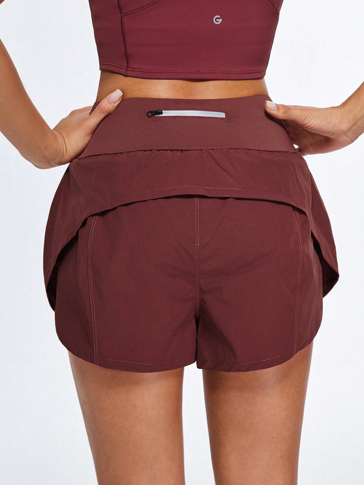 Pantaloni scurți SHEIN, vișiniu