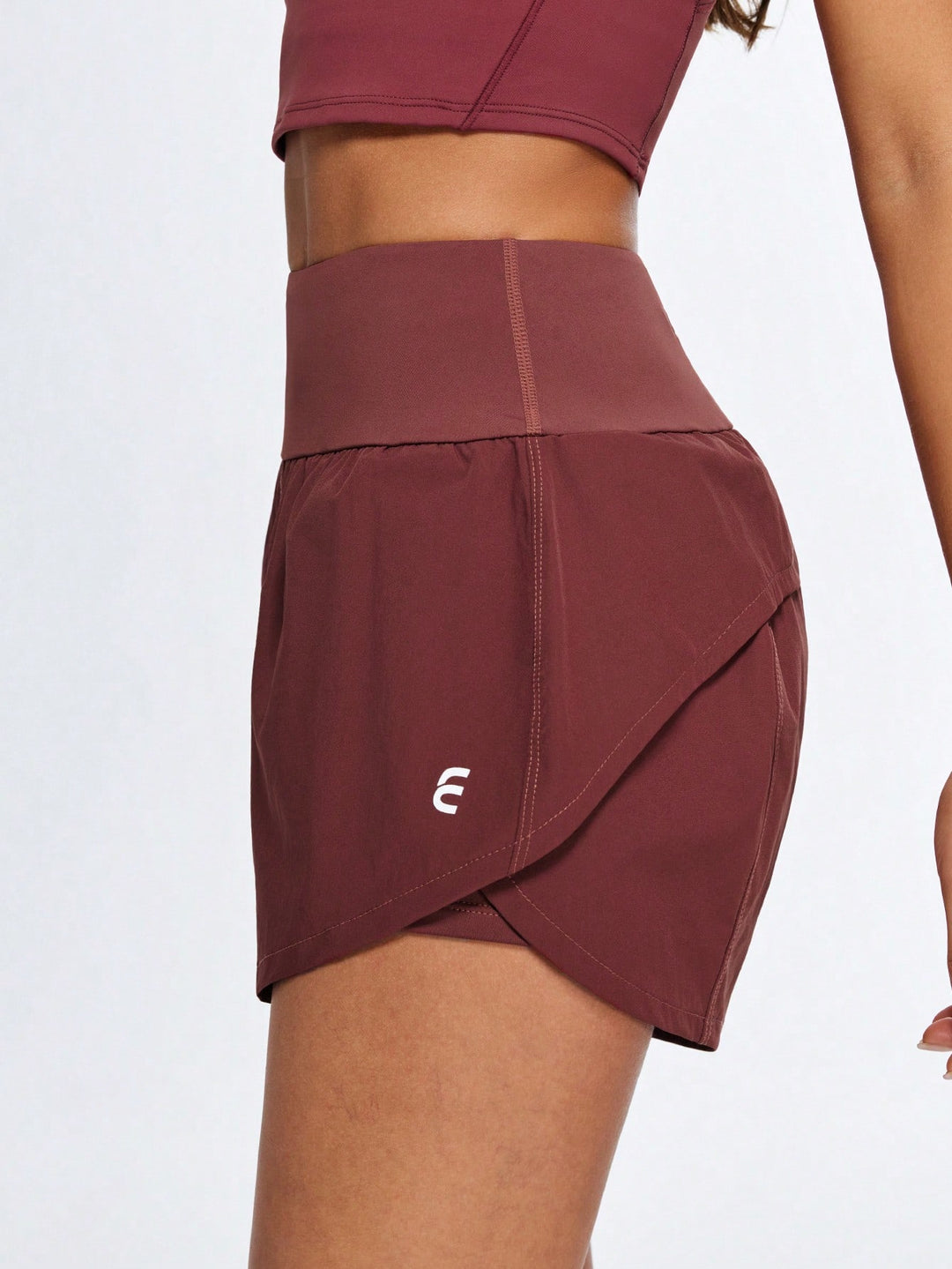 Pantaloni scurți SHEIN, vișiniu