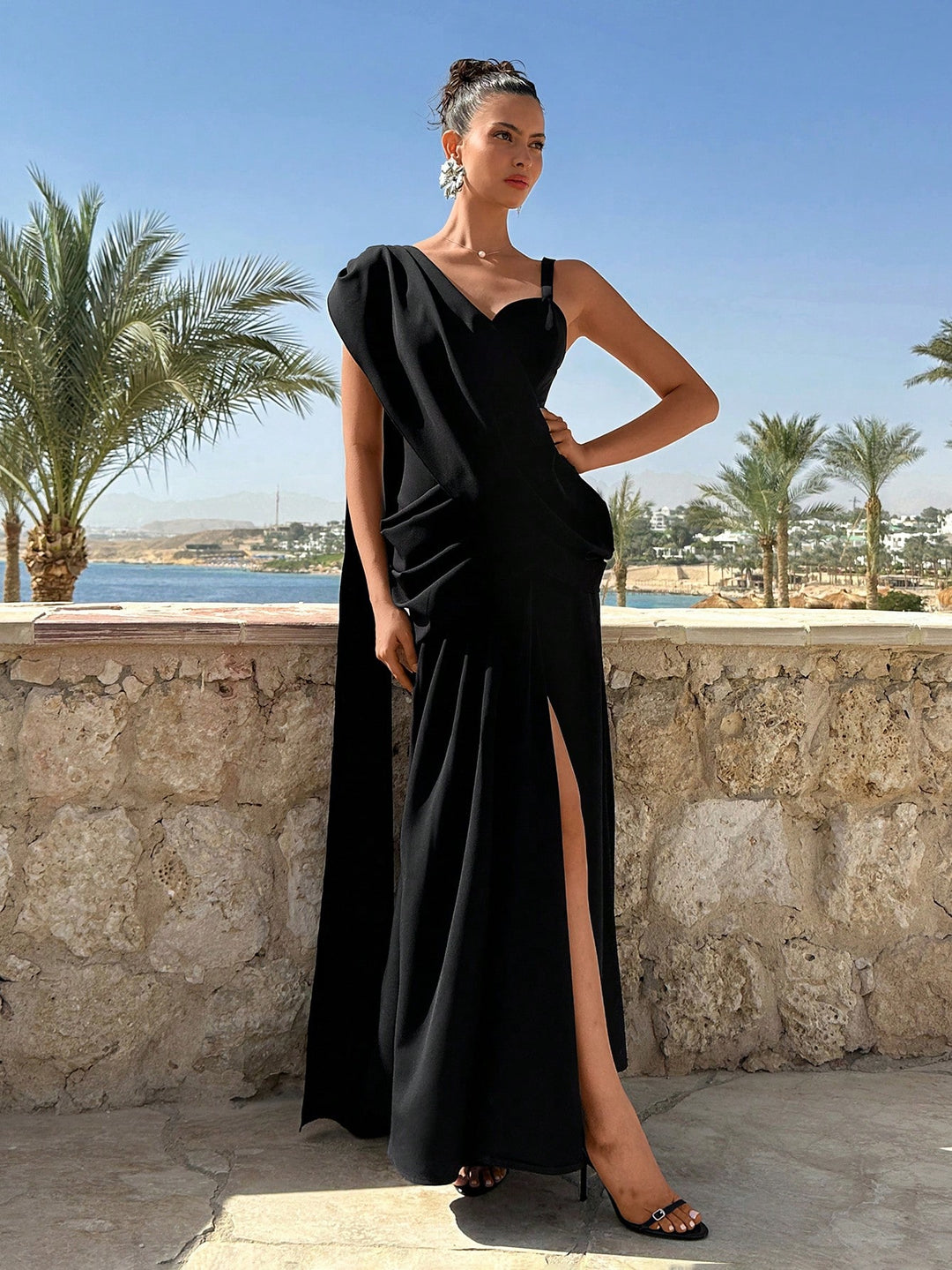 Rochie maxi SHEIN, negru