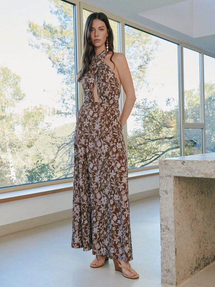 Rochie maxi SHEIN, maro