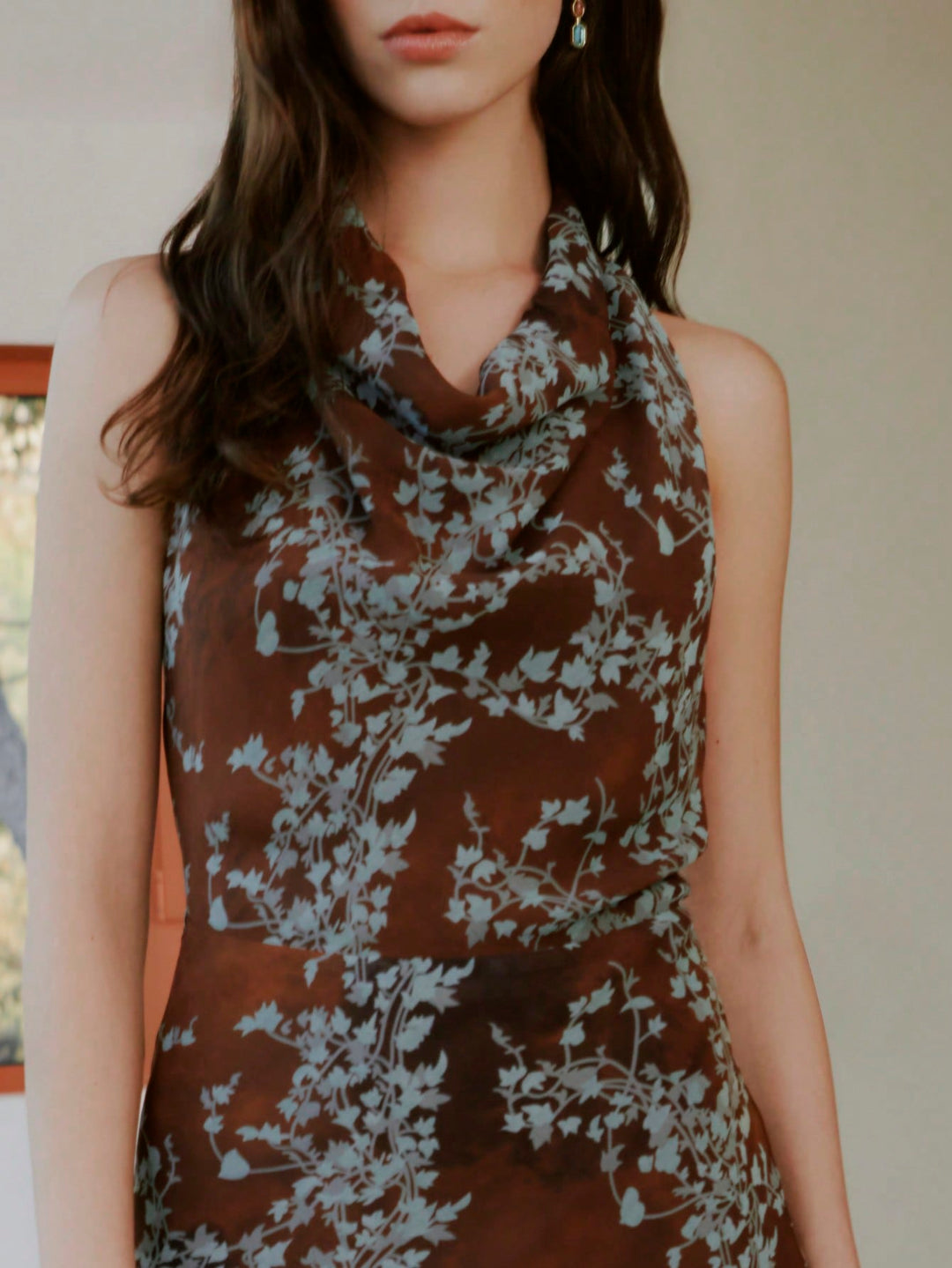 Rochie maxi SHEIN, maro