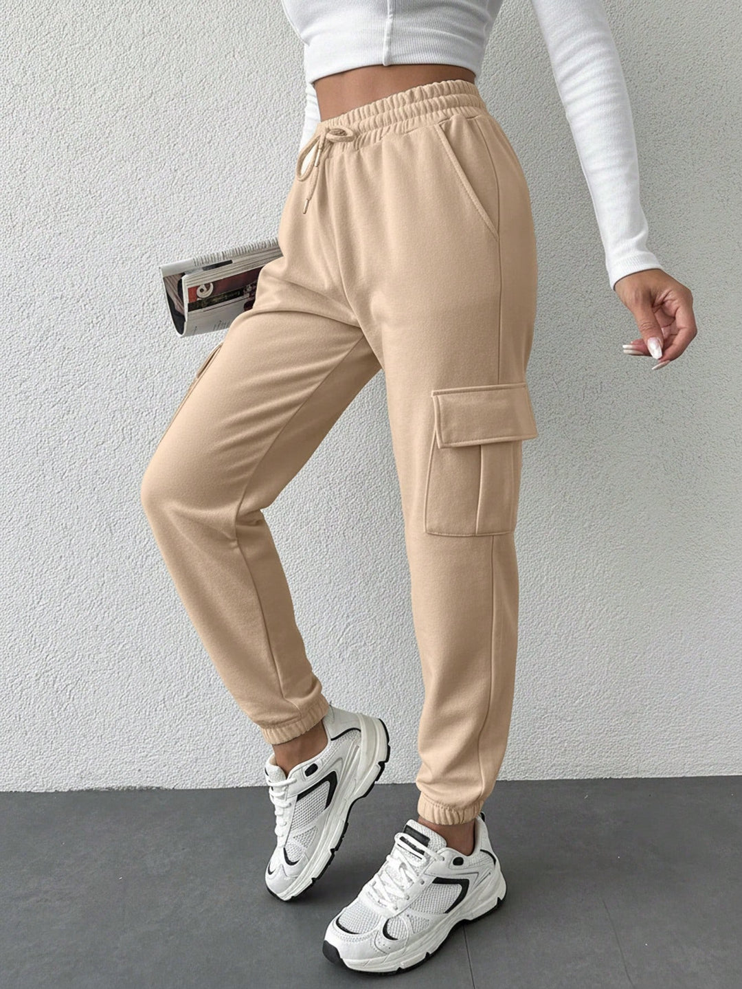 Pantaloni SHEIN, crem